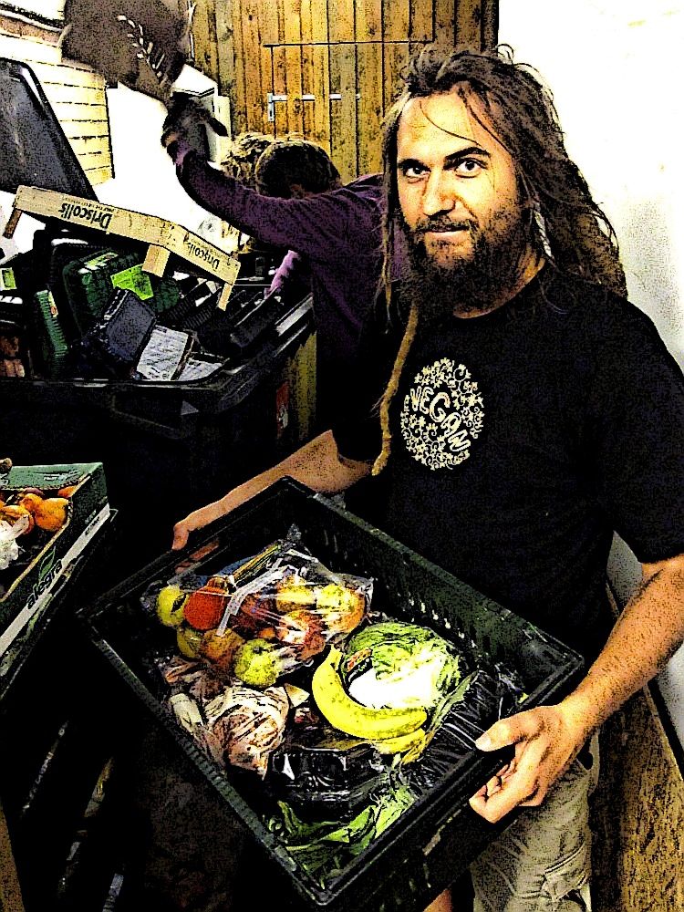 Dumpster diving in Copenhagen.