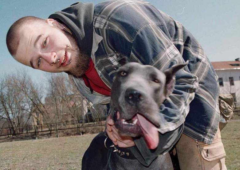 This "couple" from Lithuania, Ignas (pierced guy) and Lady (dog) extensively hitch-hiked through Europe.