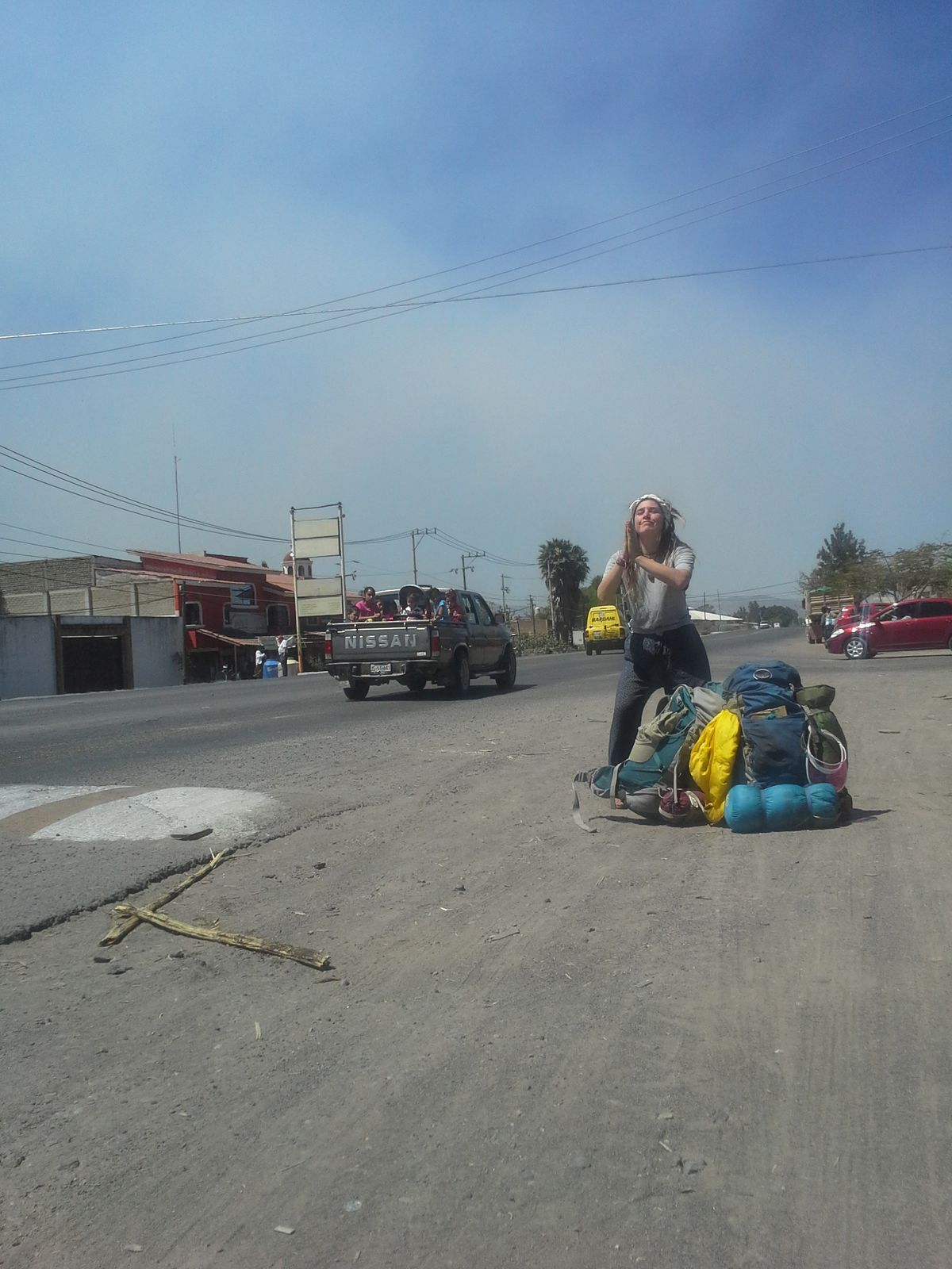 my girl Ave ride beggin' in San Isidro Mazatepec, Jalisco- a pueblo harboring my favorite taco stand with the most toppings you'll ever want [two_string_sally]