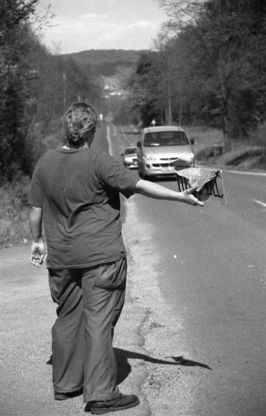 Arczi hitching in Hungary