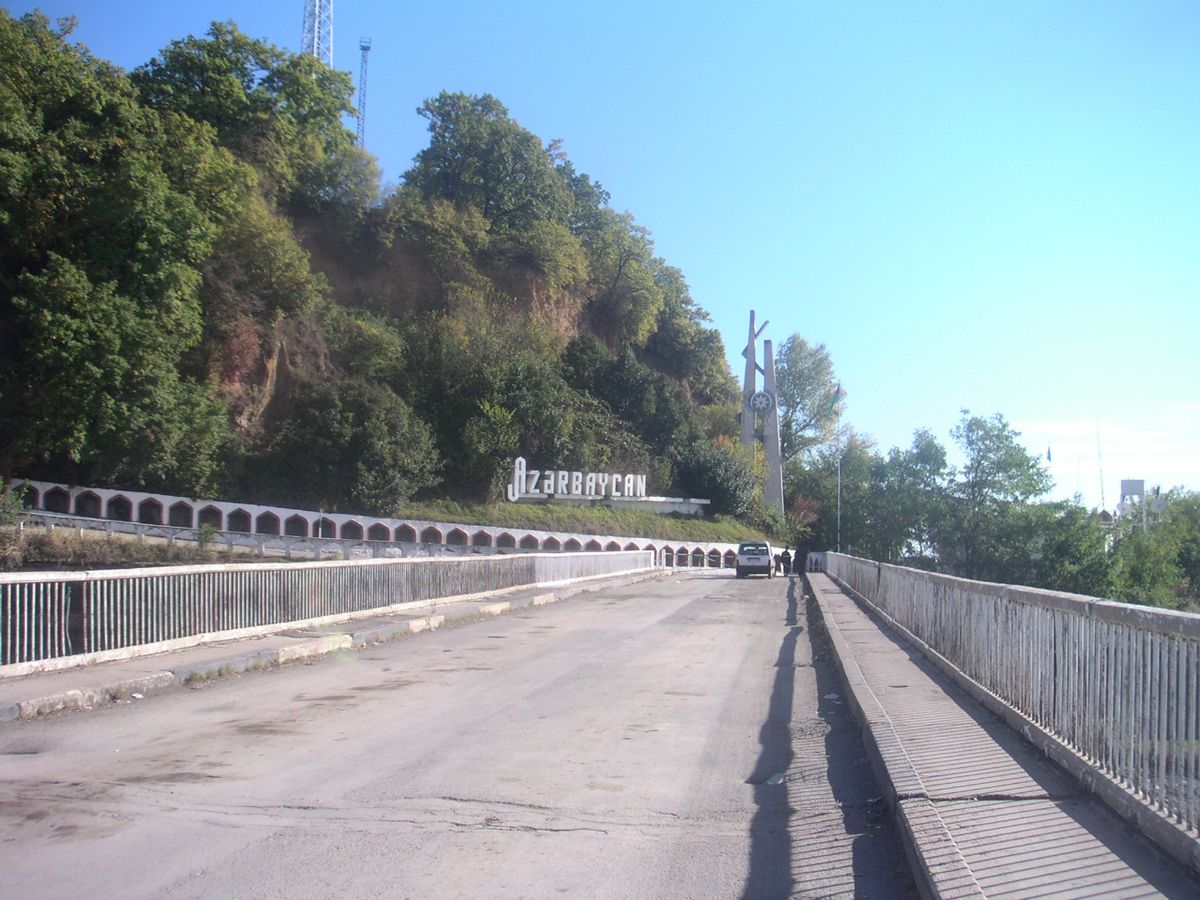 Georgia - Azerbaijan border crossing near Balakan