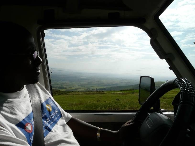 Having a free lift (in this case with people from an NGO).