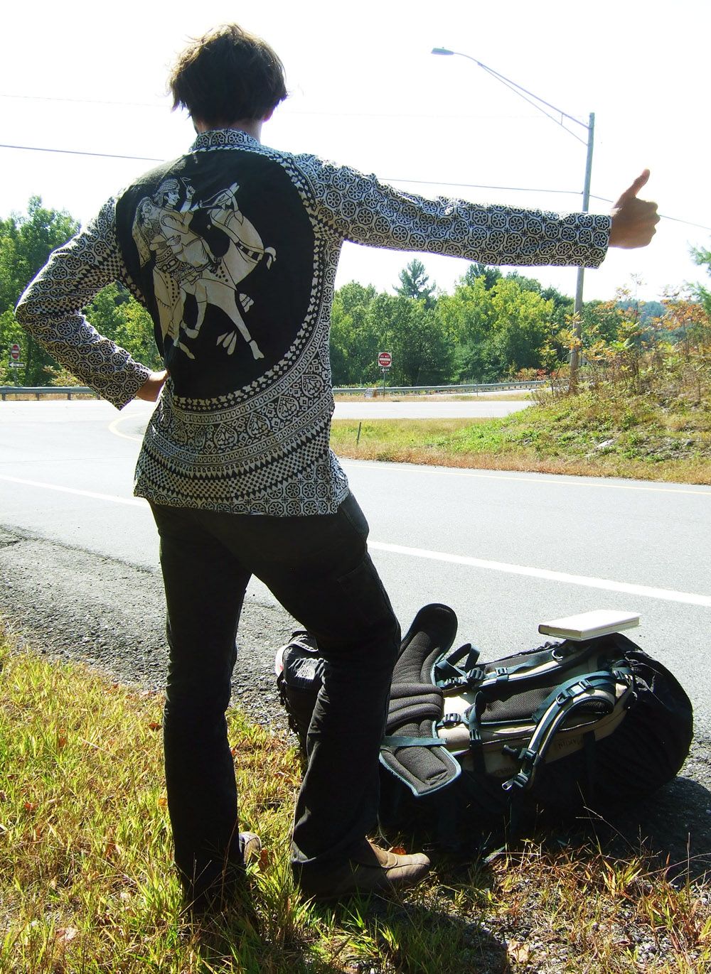guaka^site, wikitalk^ hitching in New England, taken by amylin, September 2007