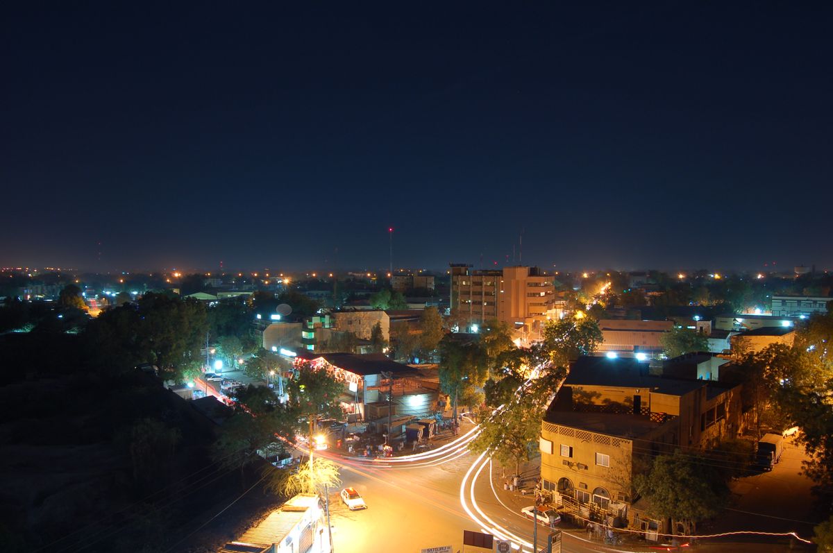 Niamey city at night